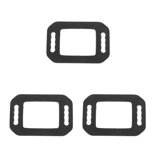 3Pcs Durable Black Foam Barber Mirrors for Home Salon Styling 2