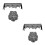 4Pcs Black Halloween Spider Web Lace Table Runner Fireplace Cover 7