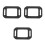 3Pcs Durable Black Foam Barber Mirrors for Home Salon Styling 6