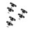 6Pcs Black Plastic Star Knobs for Rv Awning Threaded Handle 5