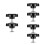 6Pcs Black Plastic Star Knobs for Rv Awning Threaded Handle 6