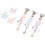 15Sets Plastic Metal Type C Dust Plug Charm with Butterfly for Phone 1
