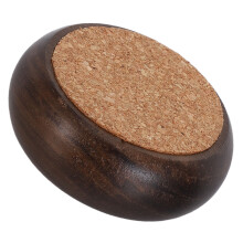 Reusable Wood Pin Holder Sewing Needle Cushion with Cork Base