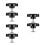 6Pcs Black Plastic Star Knobs for Rv Awning Threaded Handle 8