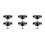6Pcs Black Plastic Star Knobs for Rv Awning Threaded Handle 9