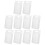 50Pcs Transparent Plastic Clamshell Box with Lid Secure Snap Closure 1