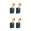 4Pcs Shower Head Holder Punch Free Adhesive Adjustable Wall Mount Rack 9