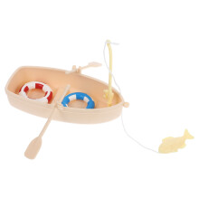 2Sets Creative Mini Plastic Boat Models Multicolor Nautical Home Decor