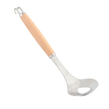 3Pcs Bamboo Handle Meatball Scoop Stainless Steel Meat Ball Maker Tool