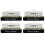 4Pcs Silver Resin White House Miniature Statue Decorative Home Display 1
