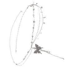 Handgemaakte Rhinestone Keten Tailleband Vrouwen Elegant