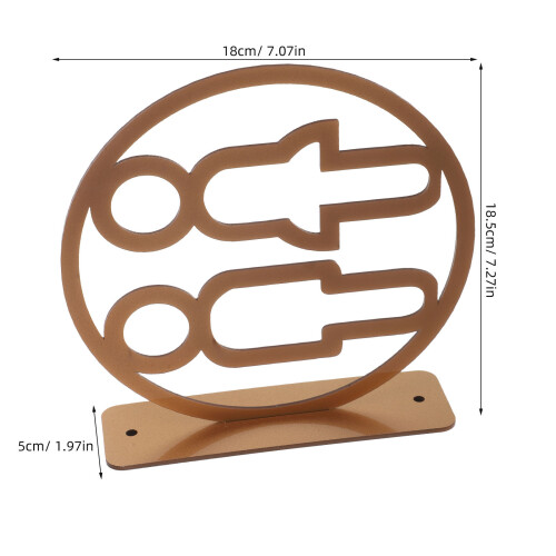 Plaque Wc Double-Face Pour Porte De 1