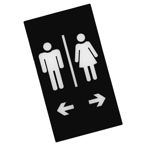 3Stk Robuste Acryl Toilettenschilder Für Büro Wc 2