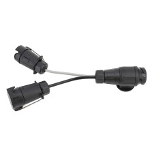 Adattatore da presa a 13 pin a doppio 7 pin per impianto di traino, conversione elettrica da 12V