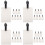 32Pcs Transparent DIY Sublimation Luggage Tags Durable Suitcase Labels 7