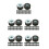 10Ensembles Kits Joints Caoutchouc Absorbant Chocs Assortis 6