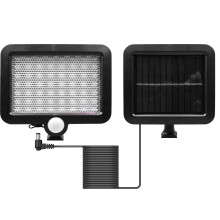 Motion Sensor Outdoor Garden LED Flood Light & Solar Powered Panel 5m Range