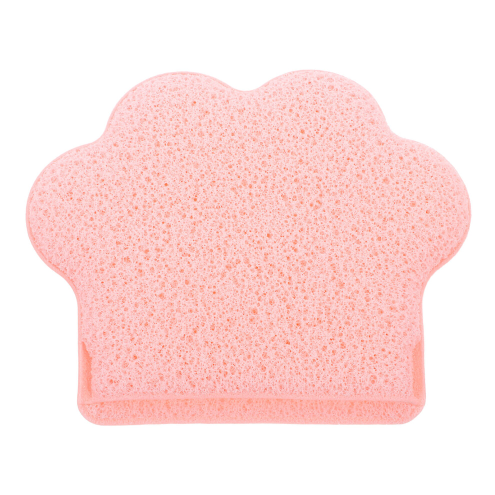 Happyyami Pink 3Pcs Hydrophilic Polyurethane Facial Scrubber For Bathroom Use