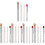 5Sets Natural Iron Soapstone Marker Refill Welding Chalk Storage Tool 7