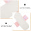 6Pièces Protège-Dessous Réutilisables Coton Absorbant Multi Couleurs 7