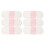 6Pièces Protège-Dessous Réutilisables Coton Absorbant Multi Couleurs 10
