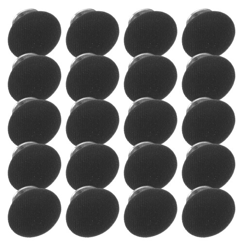 120Pcs Black Cloth Covered Cap Buttons Durable Baseball Hat Repair 2