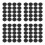 120Pcs Black Cloth Covered Cap Buttons Durable Baseball Hat Repair 7