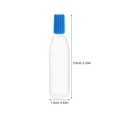 150Pcs Transparent Pe Plastic Dropper Bottles for Home Use with Caps 1