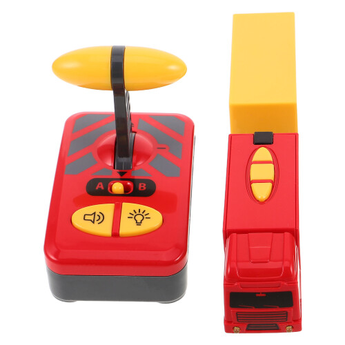 2Pièces Train Jouet Électrique Rouge Pour Enfants 1