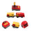 2Pièces Train Jouet Électrique Rouge Pour Enfants 11