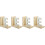 4Pcs Decorative White Wooden Bookends for Office and Study 6
