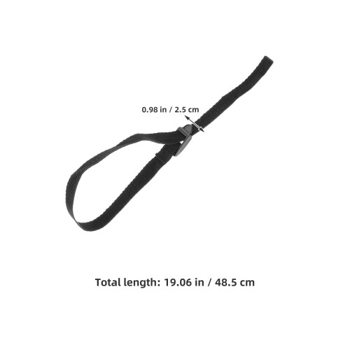 4Pièces Sangles De Poignet Nylon Noir Pour Ski Bâtons 1