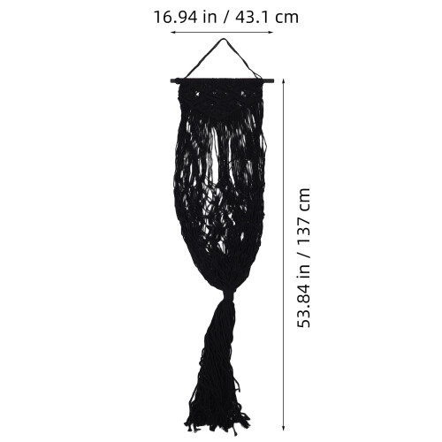 Rangement Suspendu Pour Peluches En Noir Murale 2