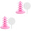 2Pcs Pink Plastic Lollipop Stand Desktop Display Rack for Weddings 5