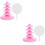 2Pcs Pink Plastic Lollipop Stand Desktop Display Rack for Weddings 8