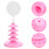 2Pcs Pink Plastic Lollipop Stand Desktop Display Rack for Weddings 11