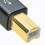 kenable PRO Metal USB 2.0 24AWG Printer Cable Lead A Plug to B Male Braided 1m 2