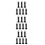 21Pc Stable Soccer Cone Storage Rack Black PP for Football Training 7