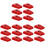 18Pcs Replacement Red Record Player Needles Aluminum Plastic Material 4