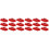 18Pcs Replacement Red Record Player Needles Aluminum Plastic Material 6