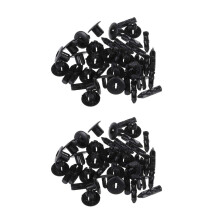 40 Pcs 7mm Hole Plastic Push Screw Rivet Fairing Panel Fixings Clips