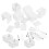 60Sets Universal White Blind Brackets ABS Plastic Window Mounting Kit 2