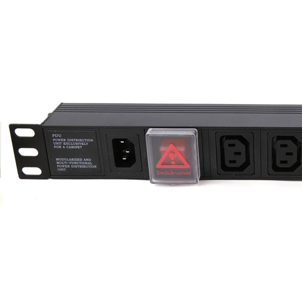 Pdu C14 Iec Inlet To C13 Sockets 8 Way Power Distribution Unit Horizontal 1U 5054338113968