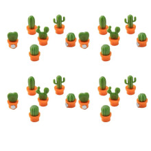 -Kaktus-Kühlschrankmagnet, Magnetischer Nachrichtenaufkleber, Feste Schnalle, Magnetisches Dekoratives Zubehör, Orange