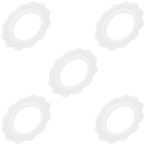 15Pcs White Soft Silicone Breast Protection Rings for Breastfeeding 2