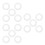 15Pcs White Soft Silicone Breast Protection Rings for Breastfeeding 9