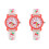 2Pcs White Silicone Kids Watch Cartoon Waterproof Adjustable Strap 2