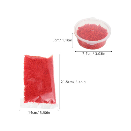 1Set Artificial Grass and Flower Sponge Powder for Model Making DIY 2