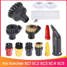 Round Cleaning Brushes Nozzle Brush Parts for EasyFix SC1 SC2 SC3 SC4 SC5 Series Steam Cleaner Parts