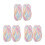 6Pcs Multi Colored Cotton Nylon Yarn for DIY Crochet Knitting Projects 4